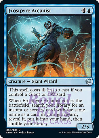 Frostpyre Arcanist 4x FOIL KHM MTG Kaldheim Uncommon MINT blue