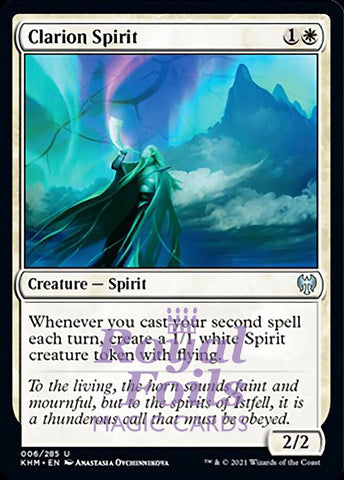 Clarion Spirit 2x FOIL KHM MTG Kaldheim Uncommon MINT white