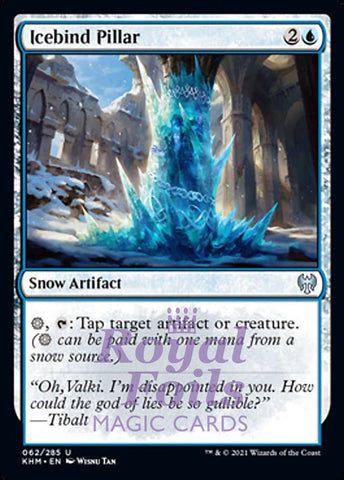 Icebind Pillar 4x FOIL KHM MTG Kaldheim Uncommon MINT blue
