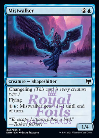 Mistwalker 4x FOIL KHM MTG Kaldheim Common MINT blue