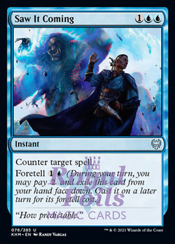 Saw It Coming 1x FOIL KHM MTG Kaldheim Uncommon MINT blue