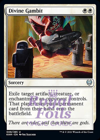 Divine Gambit 4x FOIL KHM MTG Kaldheim Uncommon MINT white