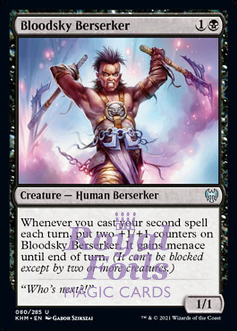 Bloodsky Berserker 4x FOIL KHM MTG Kaldheim Uncommon MINT black