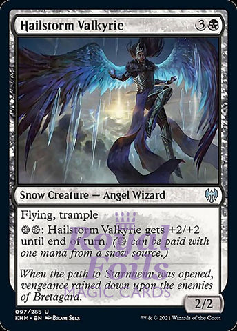 Hailstorm Valkyrie 2x FOIL KHM MTG Kaldheim Uncommon MINT black