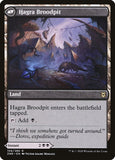 Hagra Mauling // Broodpit 1x FOIL ZNR MTG Zendikar Rising Rare MINT black land